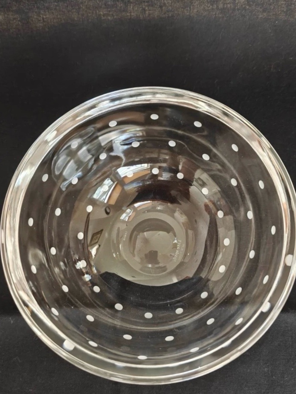 Kate Spade New York Lenox Larabee Dot Crystal Bowl 6-inch Rose Bowl